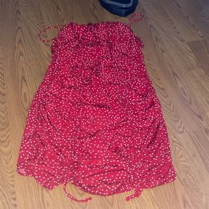 Red Polka Dot Mini Dress